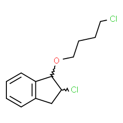 ChemSpider 2D Image | 2-Chloro-1-(4-chlorobutoxy)indane | C13H16Cl2O