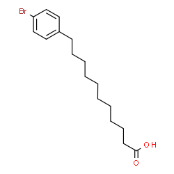 ChemSpider 2D Image | 11-(4-Bromophenyl)undecanoic acid | C17H25BrO2