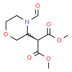 ChemSpider 2D Image | Dimethyl (4-formyl-3-morpholinyl)malonate | C10H15NO6