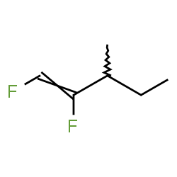 ChemSpider 2D Image | 1,2-Difluoro-3-methyl-1-pentene | C6H10F2