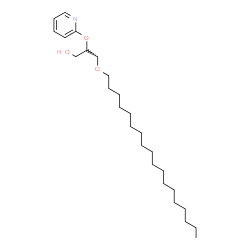 ChemSpider 2D Image | 3-(Octadecyloxy)-2-(2-pyridinyloxy)-1-propanol | C26H47NO3