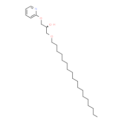 ChemSpider 2D Image | 1-(Octadecyloxy)-3-(2-pyridinyloxy)-2-propanol | C26H47NO3