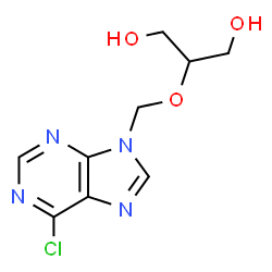 ChemSpider 2D Image | 2-[(6-Chloro-9H-purin-9-yl)methoxy]-1,3-propanediol | C9H11ClN4O3