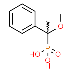 ChemSpider 2D Image | (1-Methoxy-1-phenylethyl)phosphonic acid | C9H13O4P