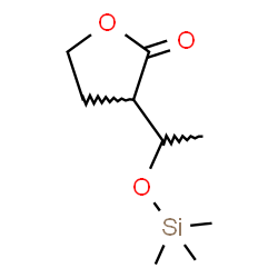ChemSpider 2D Image | 3-{1-[(Trimethylsilyl)oxy]ethyl}dihydro-2(3H)-furanone | C9H18O3Si