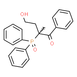 ChemSpider 2D Image | 2-(Diphenylphosphoryl)-4-hydroxy-2-methyl-1-phenyl-1-butanone | C23H23O3P