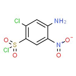 ChemSpider 2D Image | 4-Amino-2-chloro-5-nitrobenzenesulfonyl chloride | C6H4Cl2N2O4S