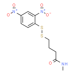 ChemSpider 2D Image | 4-[(2,4-Dinitrophenyl)disulfanyl]-N-methylbutanamide | C11H13N3O5S2