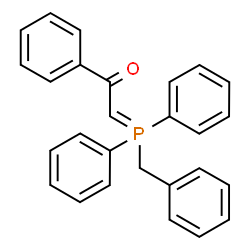 ChemSpider 2D Image | 2-[Benzyl(diphenyl)phosphoranylidene]-1-phenylethanone | C27H23OP