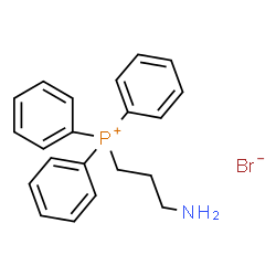 ChemSpider 2D Image | (3-Aminopropyl)(triphenyl)phosphonium bromide | C21H23BrNP