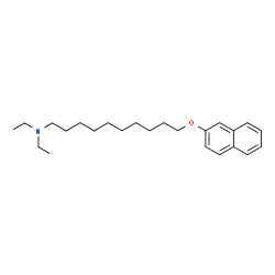 ChemSpider 2D Image | N,N-Diethyl-10-(2-naphthyloxy)-1-decanamine | C24H37NO