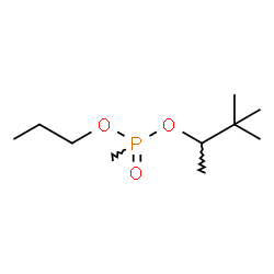 ChemSpider 2D Image | 3,3-Dimethyl-2-butanyl propyl methylphosphonate | C10H23O3P