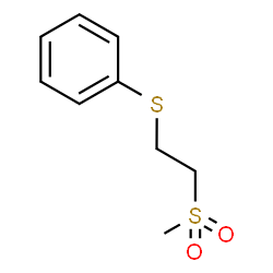 ChemSpider 2D Image | {[2-(Methylsulfonyl)ethyl]sulfanyl}benzene | C9H12O2S2