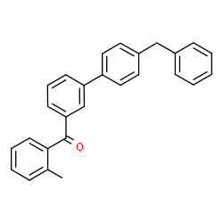 ChemSpider 2D Image | (4'-Benzyl-3-biphenylyl)(2-methylphenyl)methanone | C27H22O