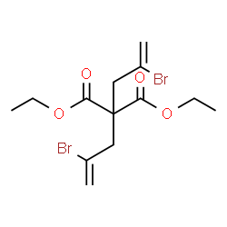 ChemSpider 2D Image | Diethyl bis(2-bromo-2-propen-1-yl)malonate | C13H18Br2O4