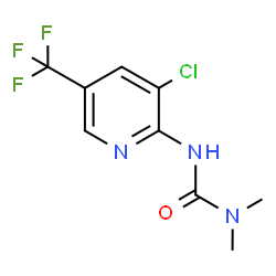 ChemSpider 2D Image | 3-[3-Chloro-5-(trifluoromethyl)-2-pyridinyl]-1,1-dimethylurea | C9H9ClF3N3O