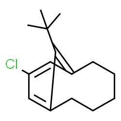 ChemSpider 2D Image | 9-Chloro-11-(2-methyl-2-propanyl)bicyclo[5.3.1]undeca-1(11),7,9-triene | C15H21Cl
