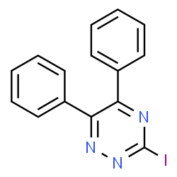ChemSpider 2D Image | 3-Iodo-5,6-diphenyl-1,2,4-triazine | C15H10IN3