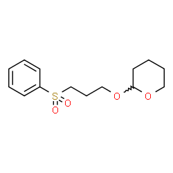 ChemSpider 2D Image | 2-[3-(Phenylsulfonyl)propoxy]tetrahydro-2H-pyran | C14H20O4S