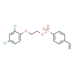 ChemSpider 2D Image | 2-(2,4-Dichlorophenoxy)ethyl 4-vinylbenzenesulfonate | C16H14Cl2O4S