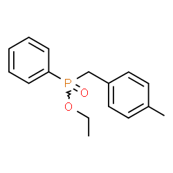 ChemSpider 2D Image | Ethyl (4-methylbenzyl)phenylphosphinate | C16H19O2P