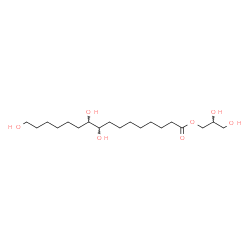 ChemSpider 2D Image | 2,3-Dihydroxypropyl 9,10,16-trihydroxyhexadecanoate | C19H38O7