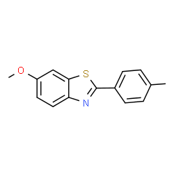 ChemSpider 2D Image | 6-Methoxy-2-(p-tolyl)benzo[d]thiazole | C15H13NOS