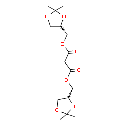 ChemSpider 2D Image | Bis[(2,2-dimethyl-1,3-dioxolan-4-yl)methyl] malonate | C15H24O8