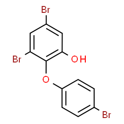 ChemSpider 2D Image | 3,5-Dibromo-2-(4-bromophenoxy)phenol | C12H7Br3O2