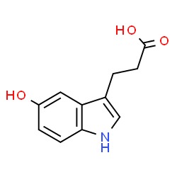 ChemSpider 2D Image | 3-(5-Hydroxy-1H-indol-3-yl)propanoic acid | C11H11NO3