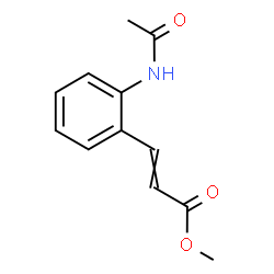ChemSpider 2D Image | Methyl 3-(2-acetamidophenyl)acrylate | C12H13NO3