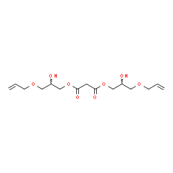 ChemSpider 2D Image | Bis[3-(allyloxy)-2-hydroxypropyl] malonate | C15H24O8