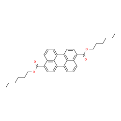 ChemSpider 2D Image | Dihexyl 3,9-perylenedicarboxylate | C34H36O4