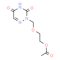 ChemSpider 2D Image | 2-[(3,5-Dioxo-4,5-dihydro-1,2,4-triazin-2(3H)-yl)methoxy]ethyl acetate | C8H11N3O5