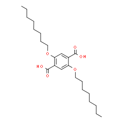 ChemSpider 2D Image | 2,5-Bis(octyloxy)terephthalic acid | C24H38O6