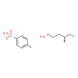 ChemSpider 2D Image | 4-Methyl-1-hexanol - 4-methylbenzenesulfonic acid (1:1) | C14H24O4S