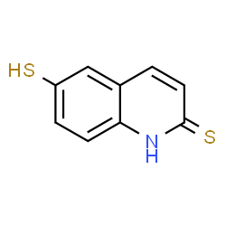 ChemSpider 2D Image | 6-Mercapto-2(1H)-quinolinethione | C9H7NS2