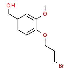 ChemSpider 2D Image | [4-(3-Bromopropoxy)-3-methoxyphenyl]methanol | C11H15BrO3
