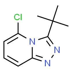 ChemSpider 2D Image | 5-Chloro-3-(1,1-dimethylethyl)-1,2,4-triazolo[4,3-a]pyridine | C10H12ClN3