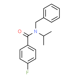 ChemSpider 2D Image | N-Benzyl-4-fluoro-N-isopropylbenzamide | C17H18FNO