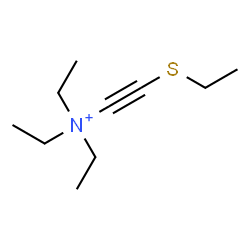 ChemSpider 2D Image | N,N,N-Triethyl-2-(ethylsulfanyl)acetylenaminium | C10H20NS