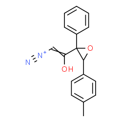 ChemSpider 2D Image | 2-Hydroxy-2-[3-(4-methylphenyl)-2-phenyl-2-oxiranyl]ethenediazonium | C17H15N2O2
