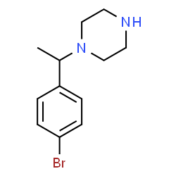 ChemSpider 2D Image | 1-[1-(4-Bromophenyl)ethyl]piperazine | C12H17BrN2