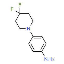 ChemSpider 2D Image | 4-(4,4-Difluoro-1-piperidinyl)aniline | C11H14F2N2