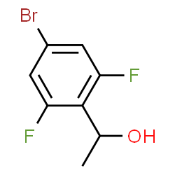 ChemSpider 2D Image | 1-(4-Bromo-2,6-difluorophenyl)ethanol | C8H7BrF2O