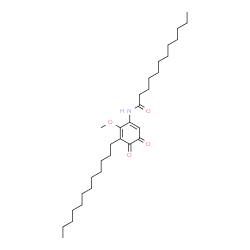 ChemSpider 2D Image | N-(5-Dodecyl-6-methoxy-3,4-dioxo-1,5-cyclohexadien-1-yl)dodecanamide | C31H53NO4