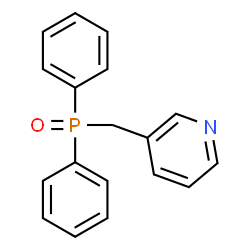 ChemSpider 2D Image | 3-[(Diphenylphosphoryl)methyl]pyridine | C18H16NOP