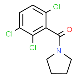 ChemSpider 2D Image | 1-Pyrrolidinyl(2,3,6-trichlorophenyl)methanone | C11H10Cl3NO