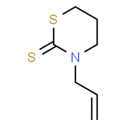 ChemSpider 2D Image | 3-Allyl-1,3-thiazinane-2-thione | C7H11NS2