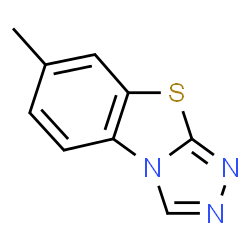 ChemSpider 2D Image | 7-Methyl(1,2,4)triazolo(3,4-b)(1,3)benzothiazole | C9H7N3S